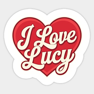i love lucy Sticker